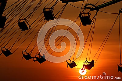 Sunset swings