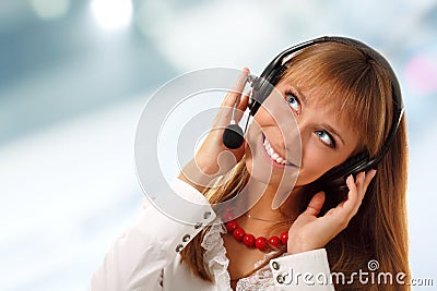 Support phone operator in headset