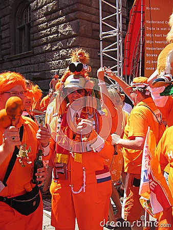 Supporters of the Dutch National Football Team