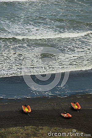 Surf Rescue boats at the ready