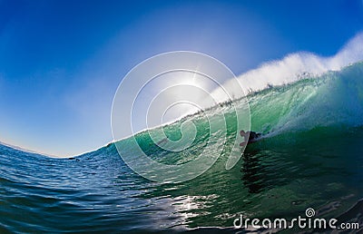 Surfing Body Boarder Wave