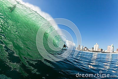 Surfing Surfer Escape Danger Wave Durban Water Action