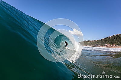 Surfing Tube Ride Wave Water