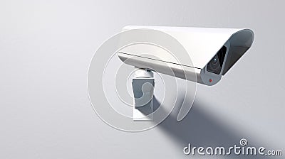 Surveillance Camera On White