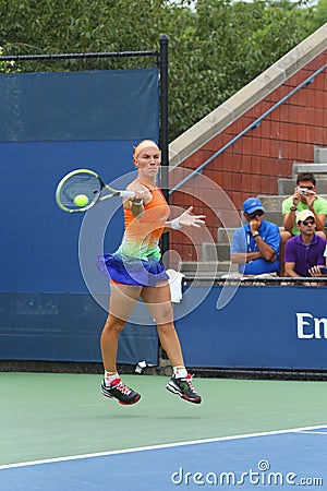 Svetlana Kuznetsova from Russia during US Open 2013 third round match