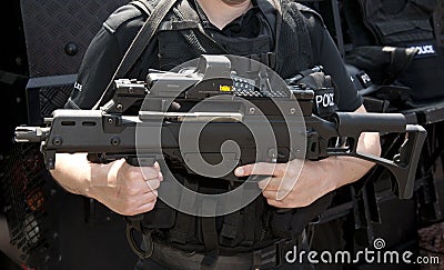 POLICE SWAT HK G36 assault rifle
