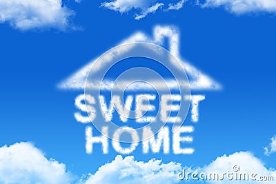 Sweet home - cloud word