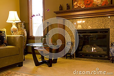 Sweet home living room fireplace