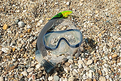 Swim mask and tube for diving under water