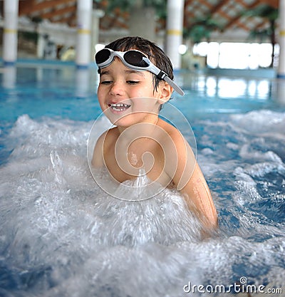 Swimming kid