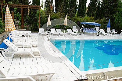 Swimming pool in the hotel