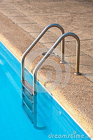 Swimming pool ladder