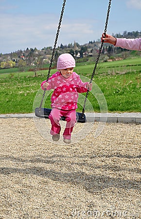 Swing child play