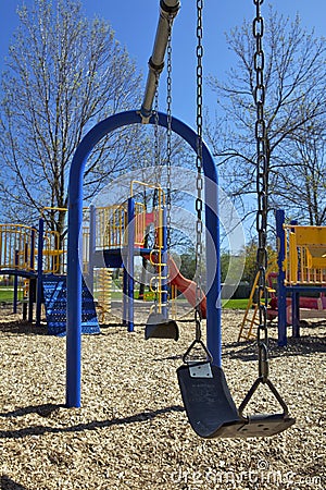 Swing Set In Playground