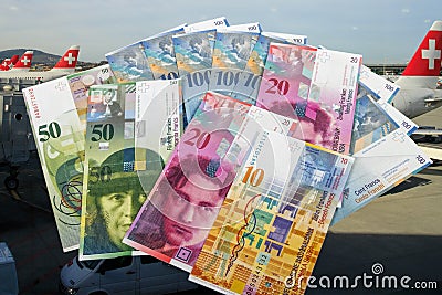 Swiss bank notes