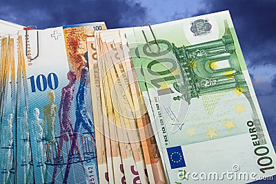 Swiss and EU bank notes