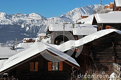 Swiss mountain village