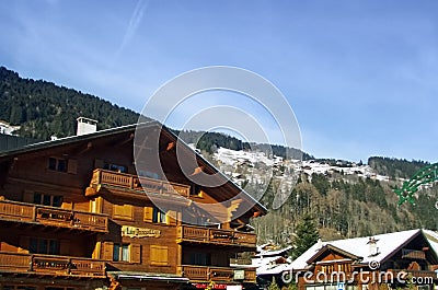 Swiss winter chalet