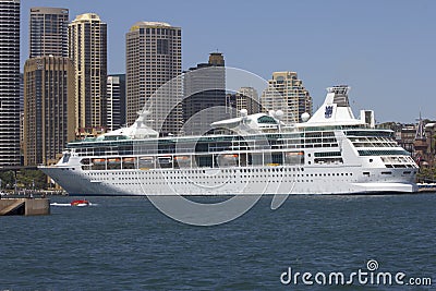 SYDNEY, AUSTRALIA-December 19th 2913: The cruise ship Rhapsody o