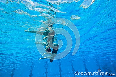 Synchronized Team Swimming Girls