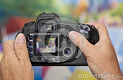 Taking Digital Camera Photograph