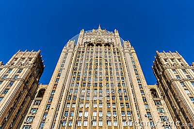 Tall building of Ministry Of Foreign Affairs, Moscow, Russia