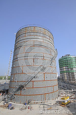 Tank Storage in construction yard