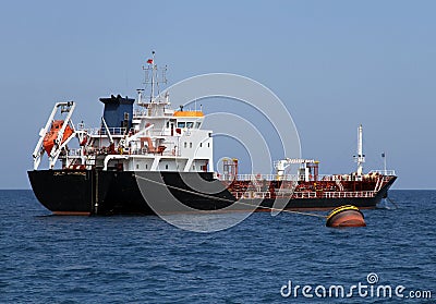 Tanker crude oil carrier ship