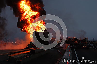 Tanker Fire