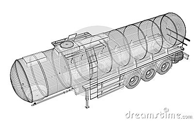 Tanker Truck Isolated