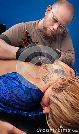 Tattoo Artist at Work