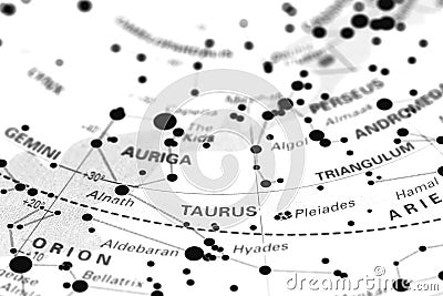 Taurus on star map