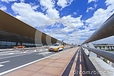 Taxi at Beijing Capital Airport