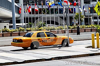 Taxi car at airport