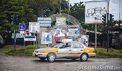 Taxi driver in Cape Cost in Ghana