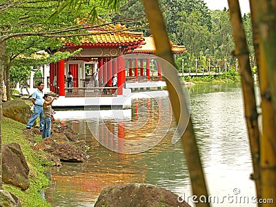 Tea House in Chinese Gardens, Singapore