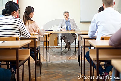 Teacher in classroom