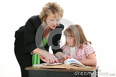 Teacher Helping Student One on One
