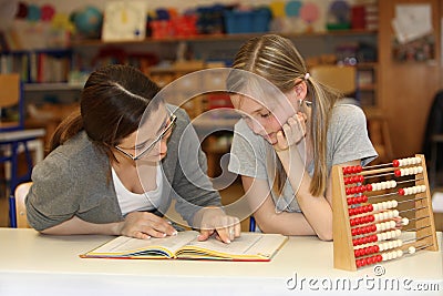 Teacher and student learning together