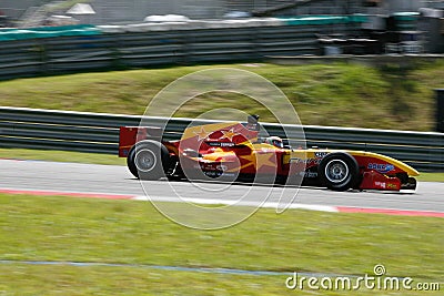 Team China s car racing on the tracks