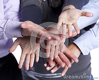 Team hands