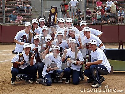 Team Picture of Central Oklahoma, the NCAA Division 2 Softball Champion 2013