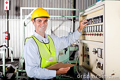 Technician setting machine