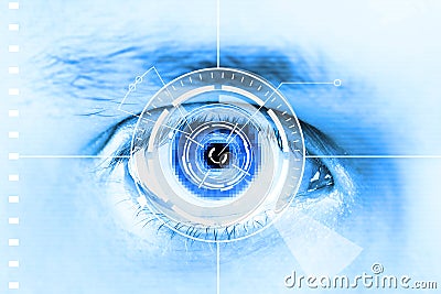 Technology scan eye for security or identification