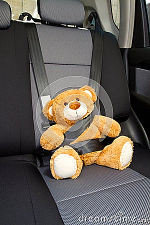 Teddy Bear in a car