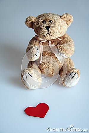 Teddy bear with a heart