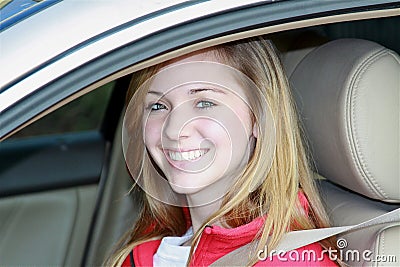 Teen Driver in Car