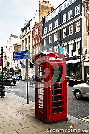 Telephone box in London