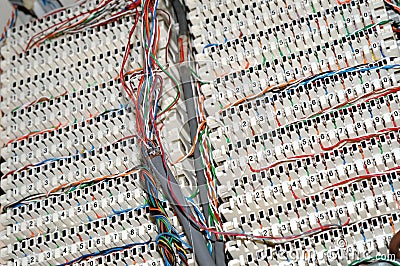 Telephone wires panel