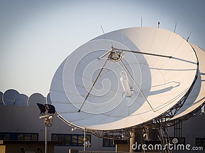 teleport communications satellite cagliari antennas sardinia italy group